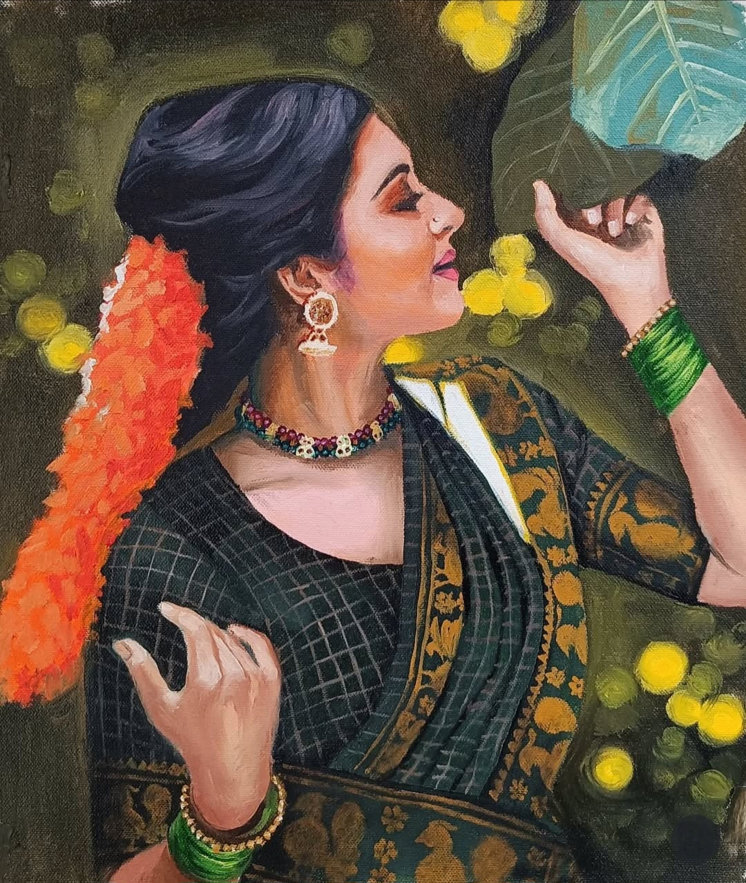 Aashi Jain Studios for Fine Arts Oil Painting Classes | Tulip Purple Sector 69 Gurgaon
