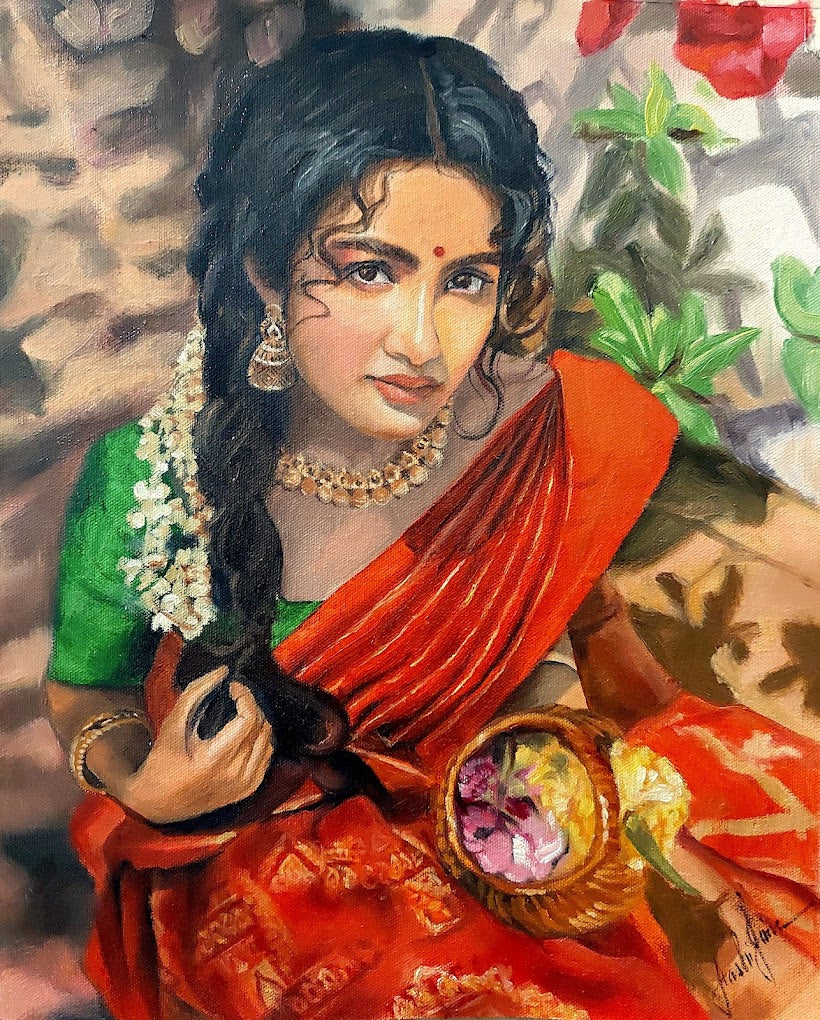 Aashi Jain Studios for Fine Arts Oil Painting Classes | Tulip Purple Sector 69 Gurgaon