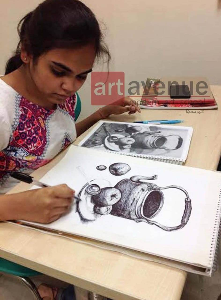 Art Avenue School for Drawing Sketching Painting | Excelsior American School Sector 43 Gurgaon - ActivityKidz