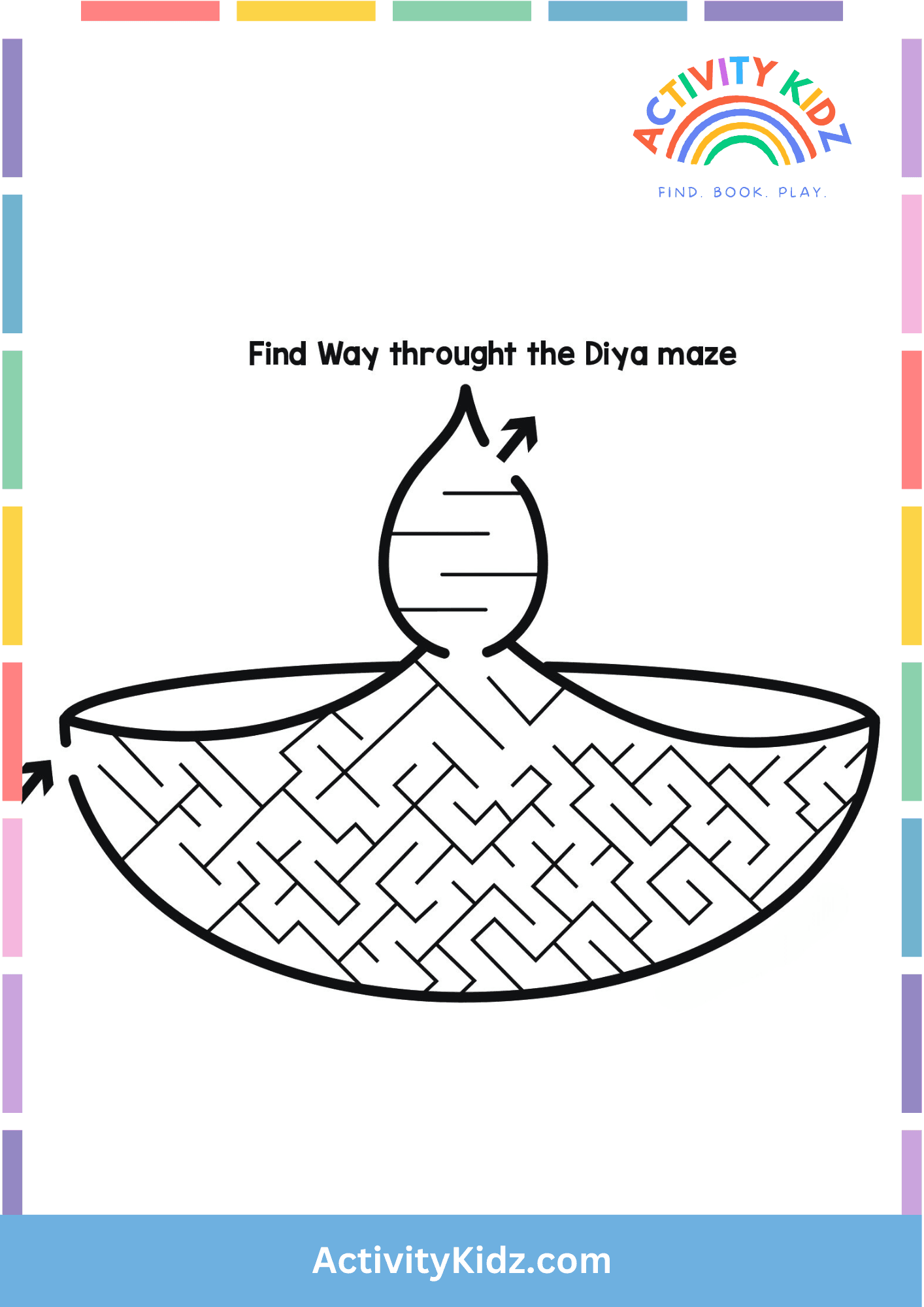 diya-maze-puzzle-download-free-printable-worksheets-for-kids-activitykidz for Free Printable Diwali Worksheets For Kindergarten Diya Maze Puzzle- Download FREE Printable Worksheets for Kids – ActivityKidz for Free Printable Diwali Worksheets For Kindergarten