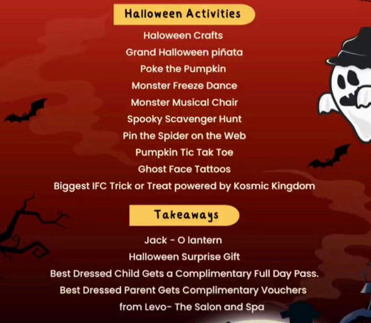 Haunted Halloween Bash at Kosmic Kingdom (31-Oct) | Sector 66 Gurgaon