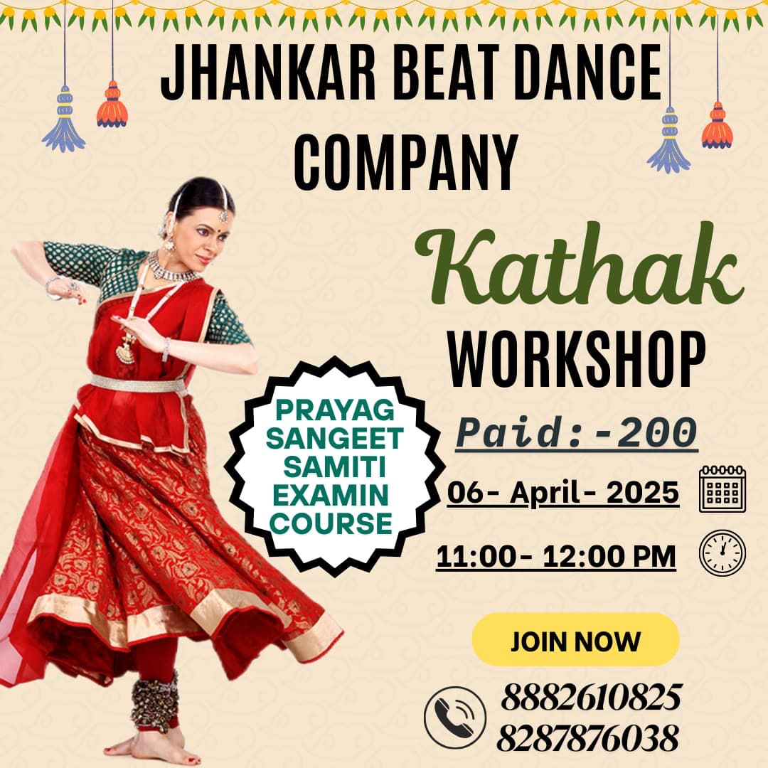 Kathak Workshop by Jhankar Beats Dance Studio (6-April) | Sector 67 Gurgaon