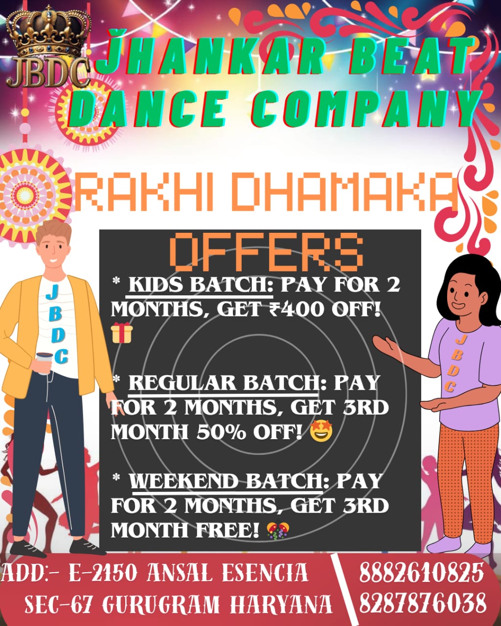 Jhankar Beats Dance Studio for Kathak Bollywood & Zumba | School Sector 67 Gurgaon