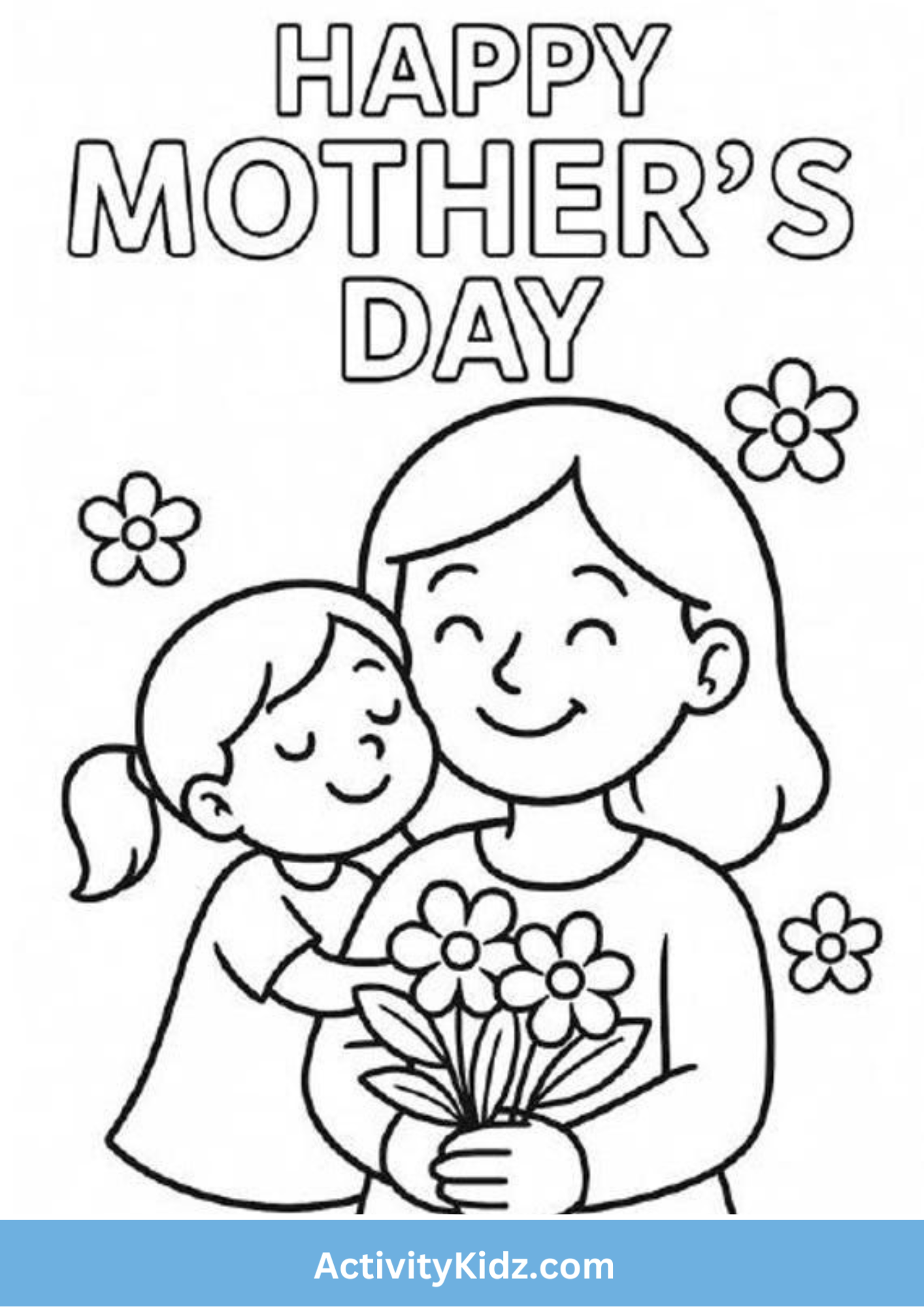 Mother's Day Coloring Worksheet