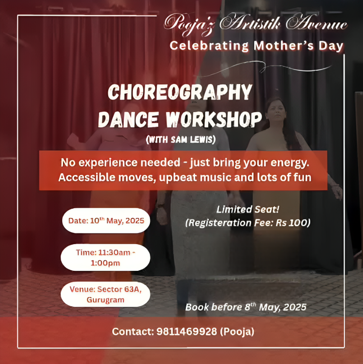 Mother's Day Choreography Dance Workshop by Pooja'z Artistik Avenue (10 May) | Sector 63A Gurgaon