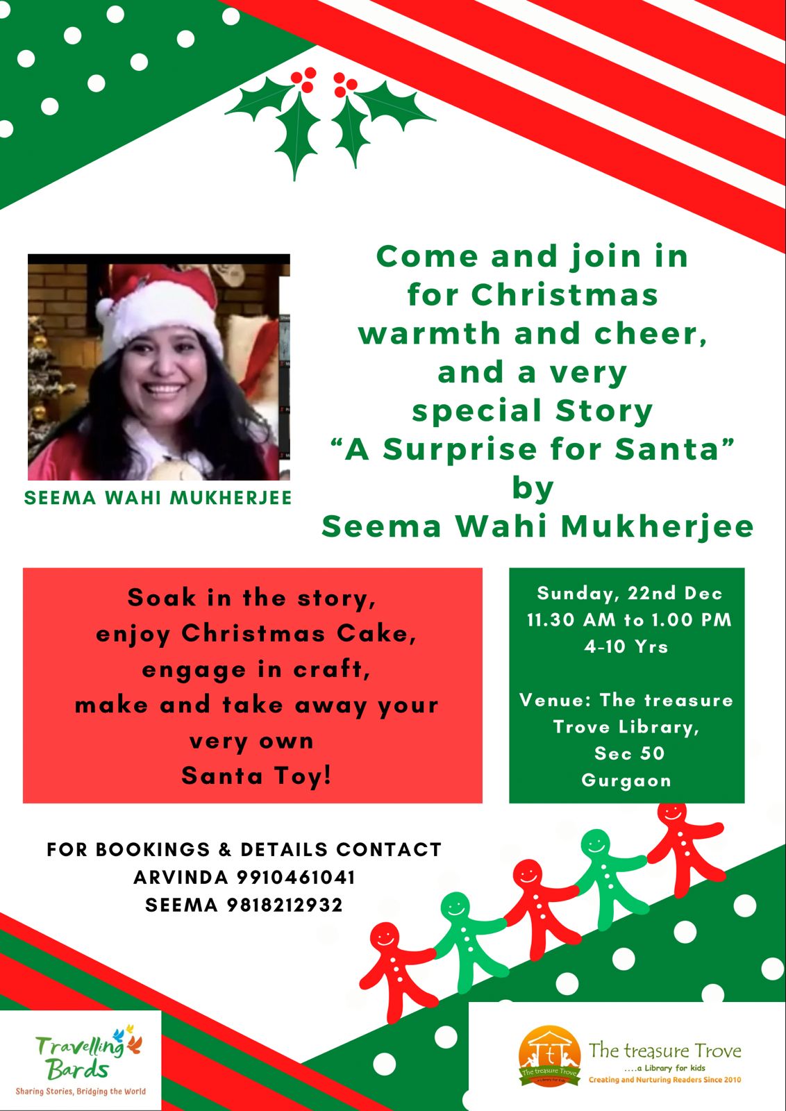 Christmas Carnival by The Treasure Trove Kids Library (22-Dec) | Nirvana Country Sector 50 Gurgaon