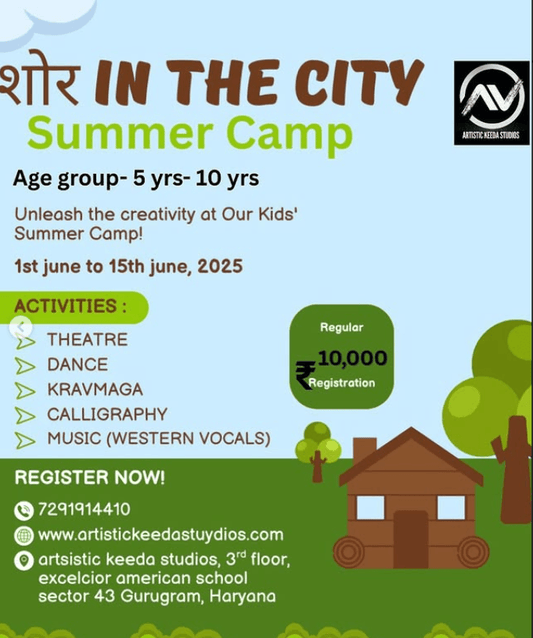 Shor In The City Summer Camp by Artistic Keeda Studios (1 Jun - 15 Jun) | Sector 43 Gurgaon