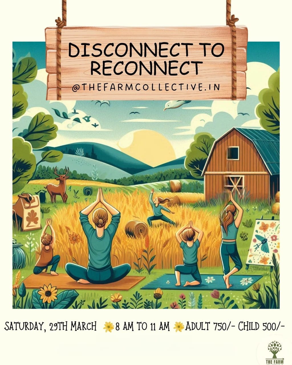 Disconnect to Reconnect At The Farm Collective (29-Mar) | Ghamroj Haryana