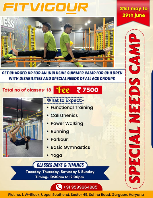 Special Needs Summer Camp by Fitvigour (31 May - 29 Jun) | Sector 49 Gurgaon