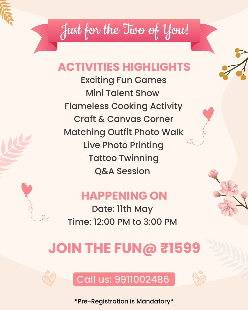 Mother’s Day Celebration at The Funny Mouse (11-May) | Near Ambience Mall Gurgaon