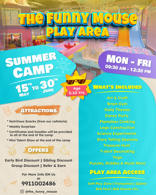 Summer Camp by The Funny Mouse (15 May - 30 Jun) |  Near Ambience Mall Gurgaon