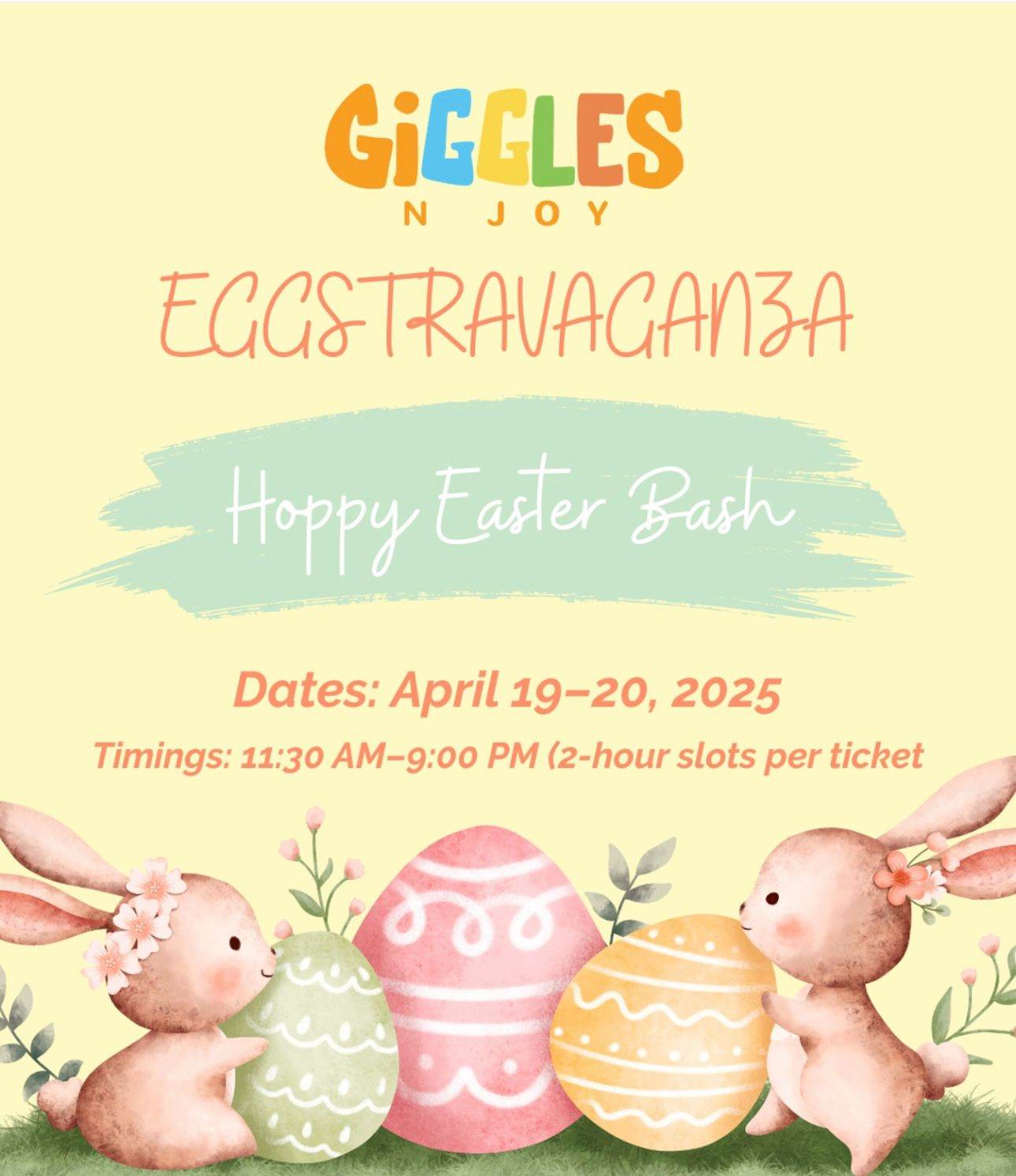Eggstravaganza at Giggles N Joy (19-20 Apr) | M3M Urbana Mall Gurgaon - ActivityKidz