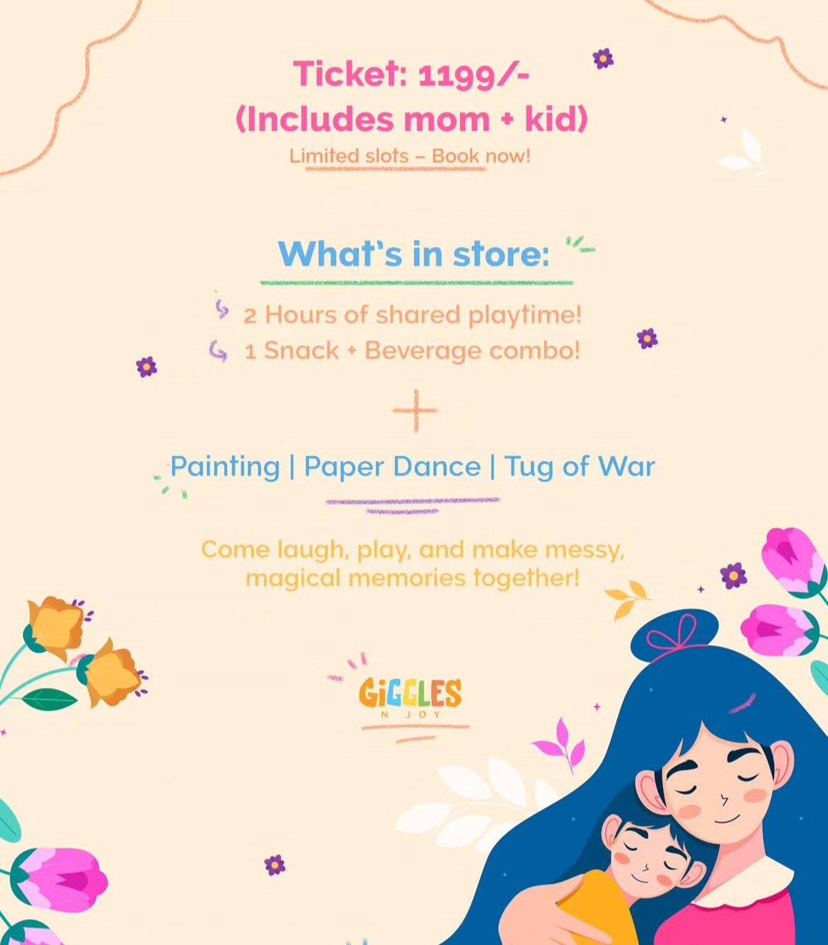 Mother's Day Celebration at Giggles N Joy (10 - 11 May) | M3M Urbana Mall Gurgaon