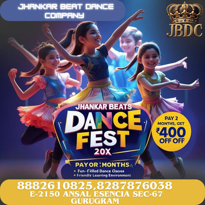 Jhankar Beats Dance Studio for Kathak Bollywood & Zumba | School Sector 67 Gurgaon