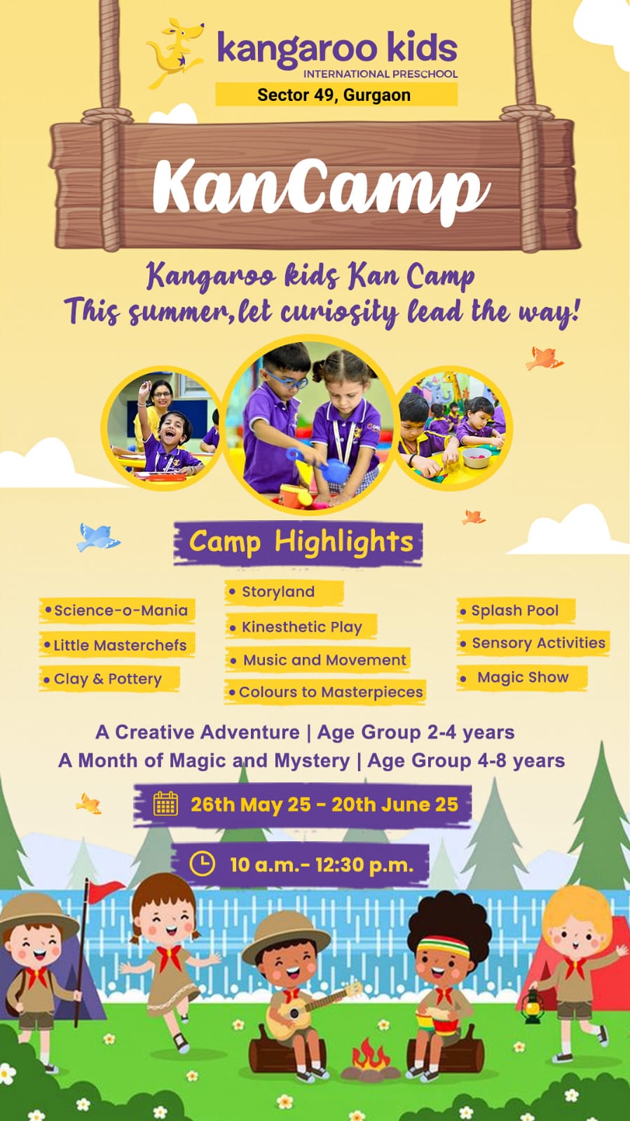 Summer Camp by Kangaroo Kids International Preschool (26 May - 20 Jun) | Sector 49 Gurgaon