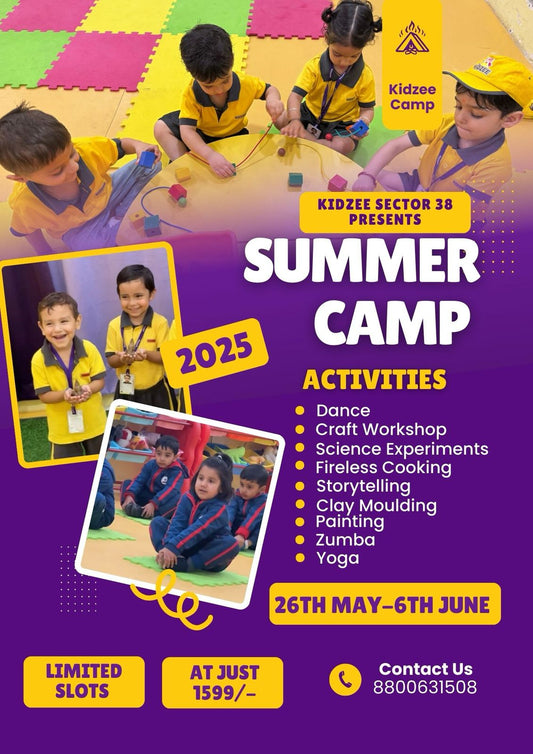 Summer Camp by Kidzee Preschool (26 May - 6 Jun) | Sector 38 Gurgaon