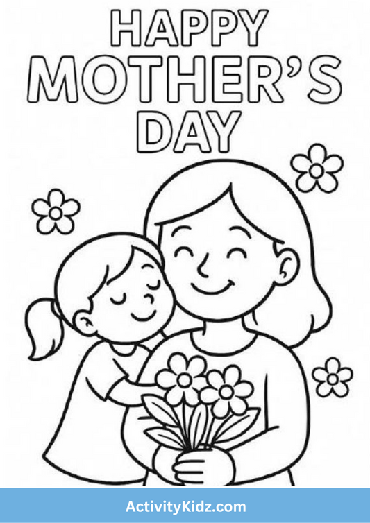 Mother's Day Coloring Worksheet