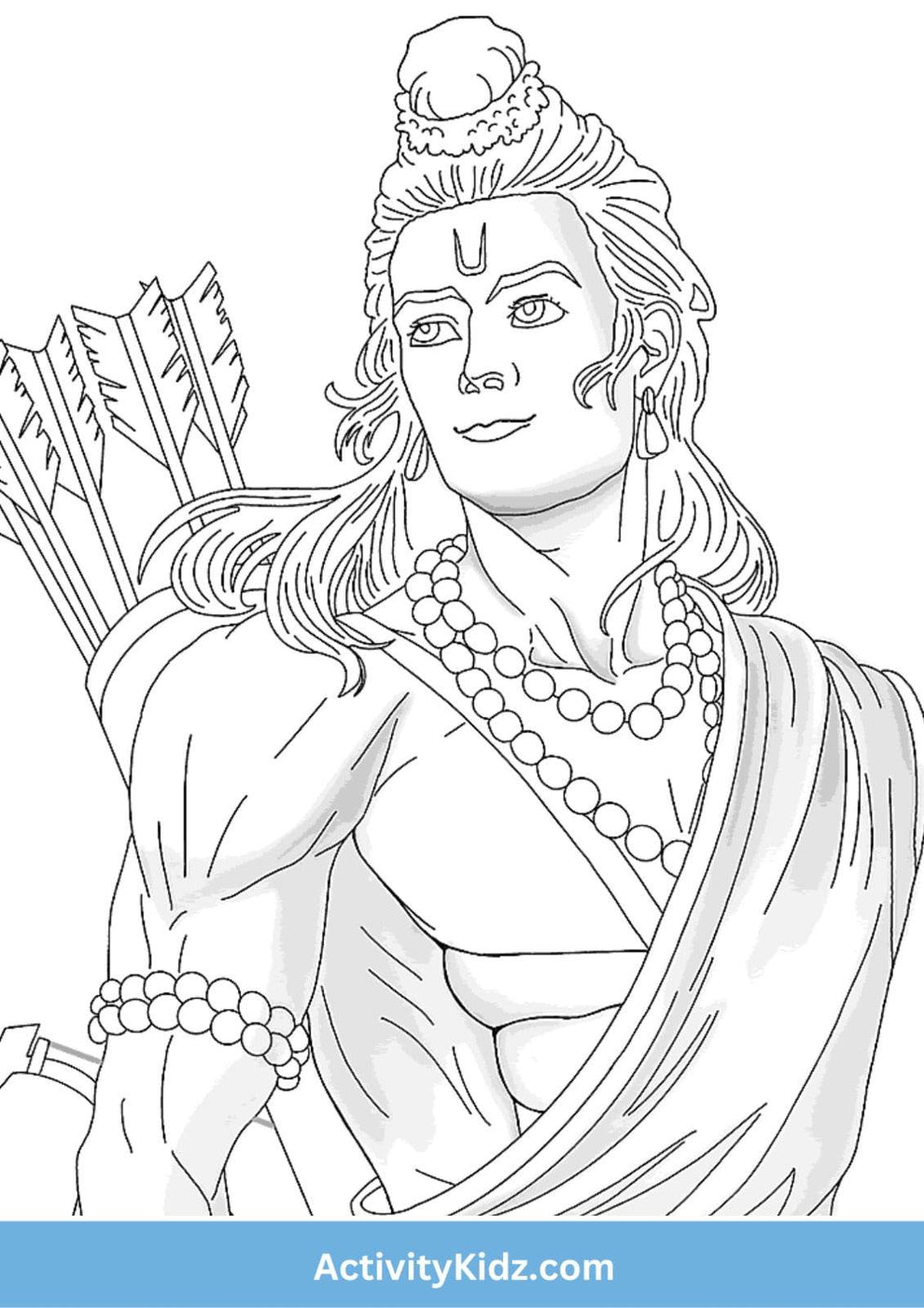 Lord Rama – Brave Warrior Coloring Page- Download FREE Printable ...