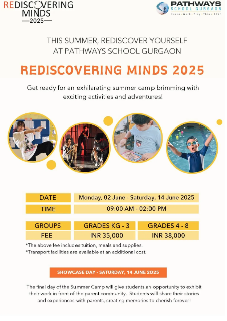 Rediscovering Minds Summer Camp by Pathways School (2 -14 June) | Baliawas Gurgaon