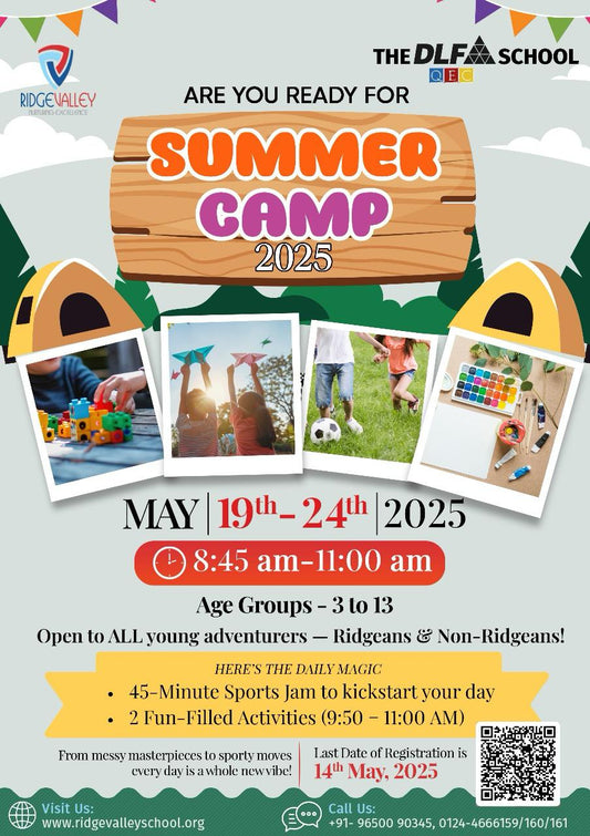 Summer Camp by Ridge Valley School (19 - 24 May) | DLF Phase 4 Gurgaon