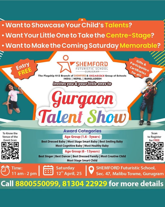 Gurgaon Talent Show by Shemford Futuristic School (12-April) | Malibu Town Gurgaon