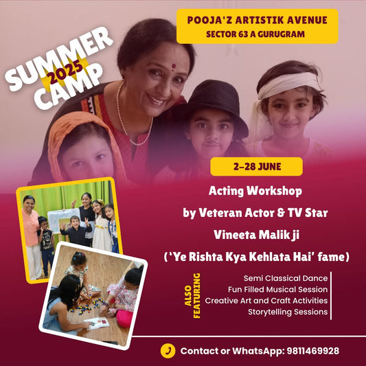 Summer Camp by Pooja'z Artistik Avenue (2 - 28 Jun) | Sector 63A Gurgaon