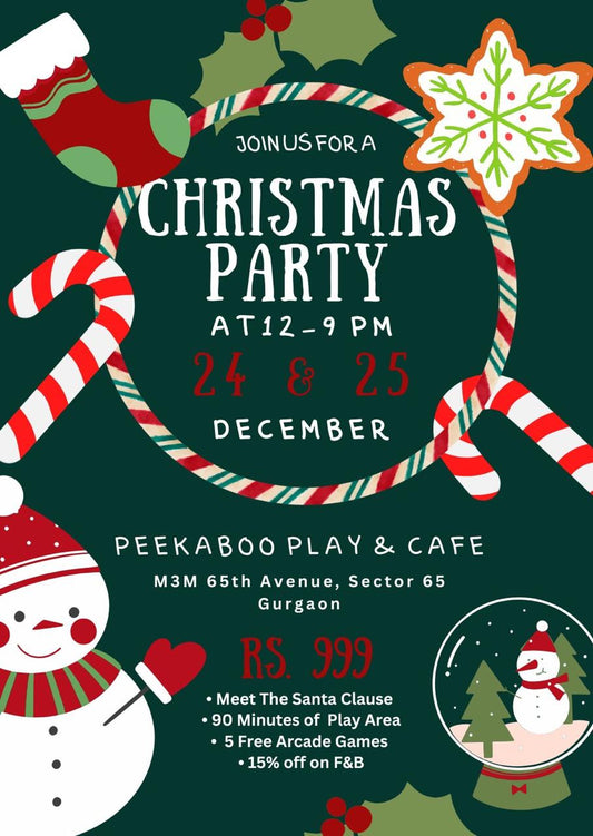 Christmas Party by Peekaboo Play.Cafe (24-25 Dec) | M3M 65th Avenue Mall Gurgaon