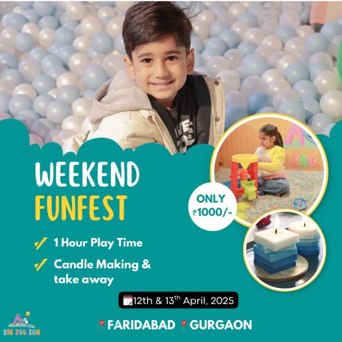 Weekend Fun Fest By Zig Zag Zoh (12 - 13 Apr) | Opposite Dt Mega Mall DLF Phase 1 Gurgaon