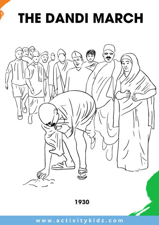 Gandhiji Dandi March - ActivityKidz