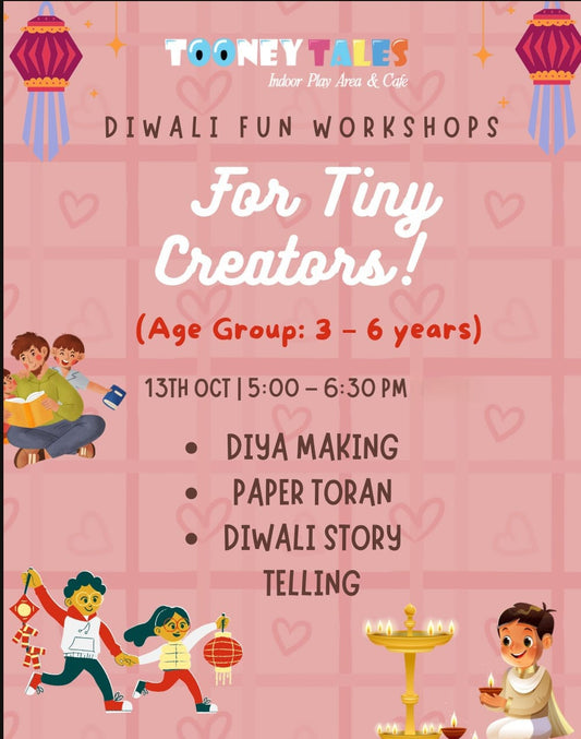 Diwali Fun Workshop at Tooney Tales 13 Oct | Sector 133 Noida
