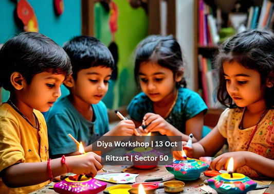 Diya Making Workshop By Ritzart | Art and Craft  | Nirvana Country Gurgaon - ActivityKidz